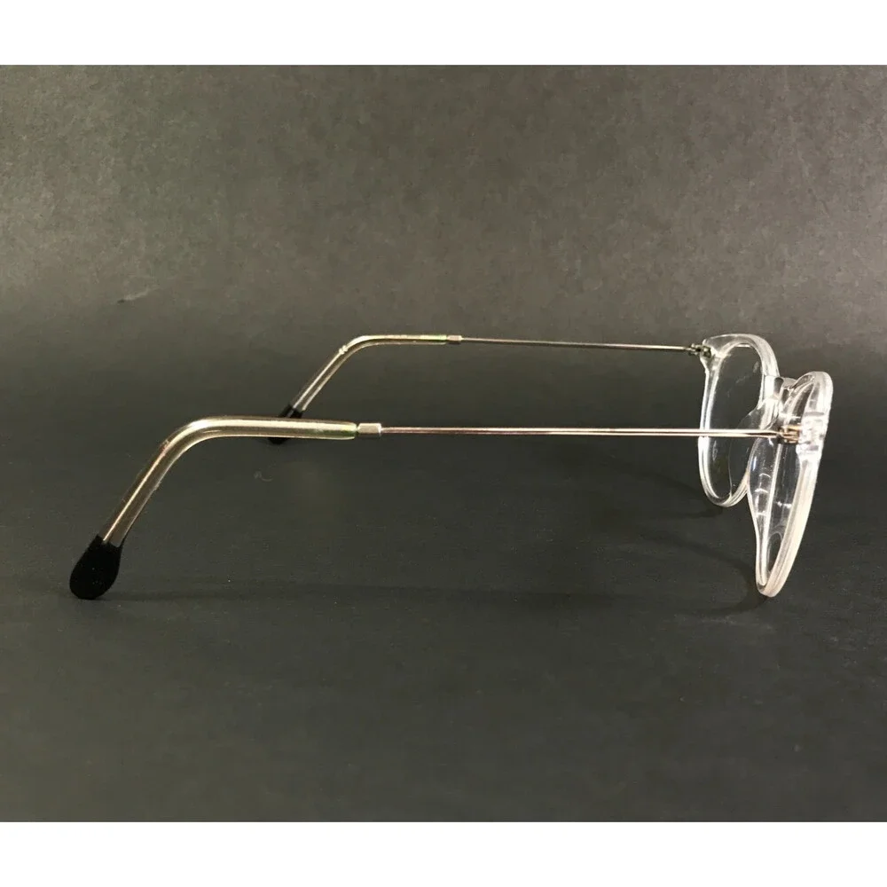 Reverb Eyeglasses Frames RVMO5130 971 Clear Silver Round Full Rim 50-22-140